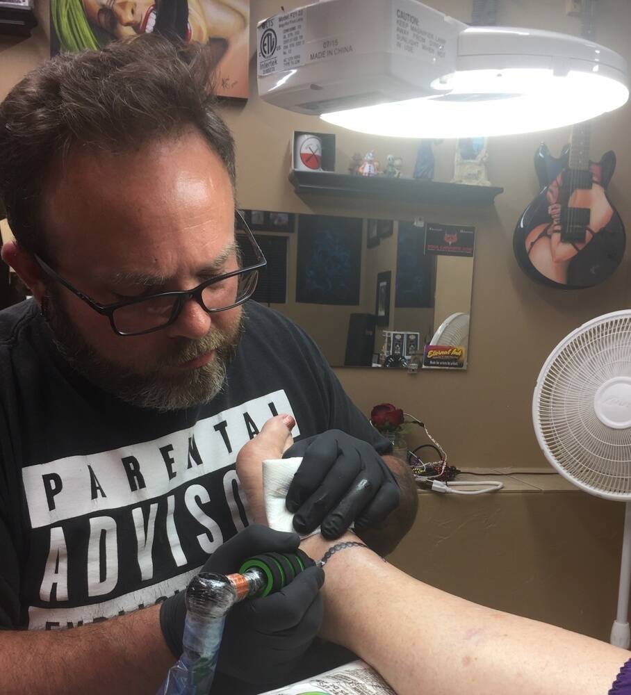 Jimi tattoo artist at Big Daddy's Tattoos Oklahoma City